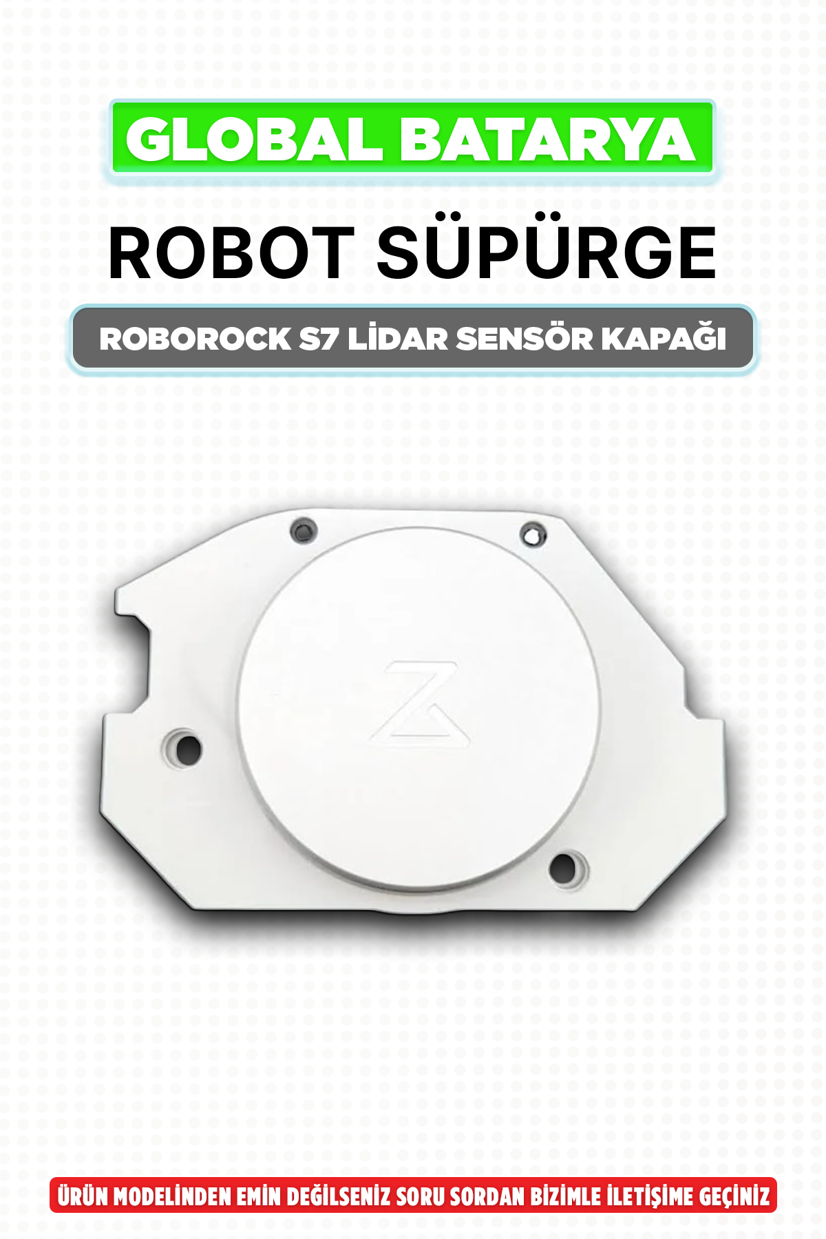 Roborock S7 Orijinal LiDAR Kule Kapağı - Temiz Çıkma Parça