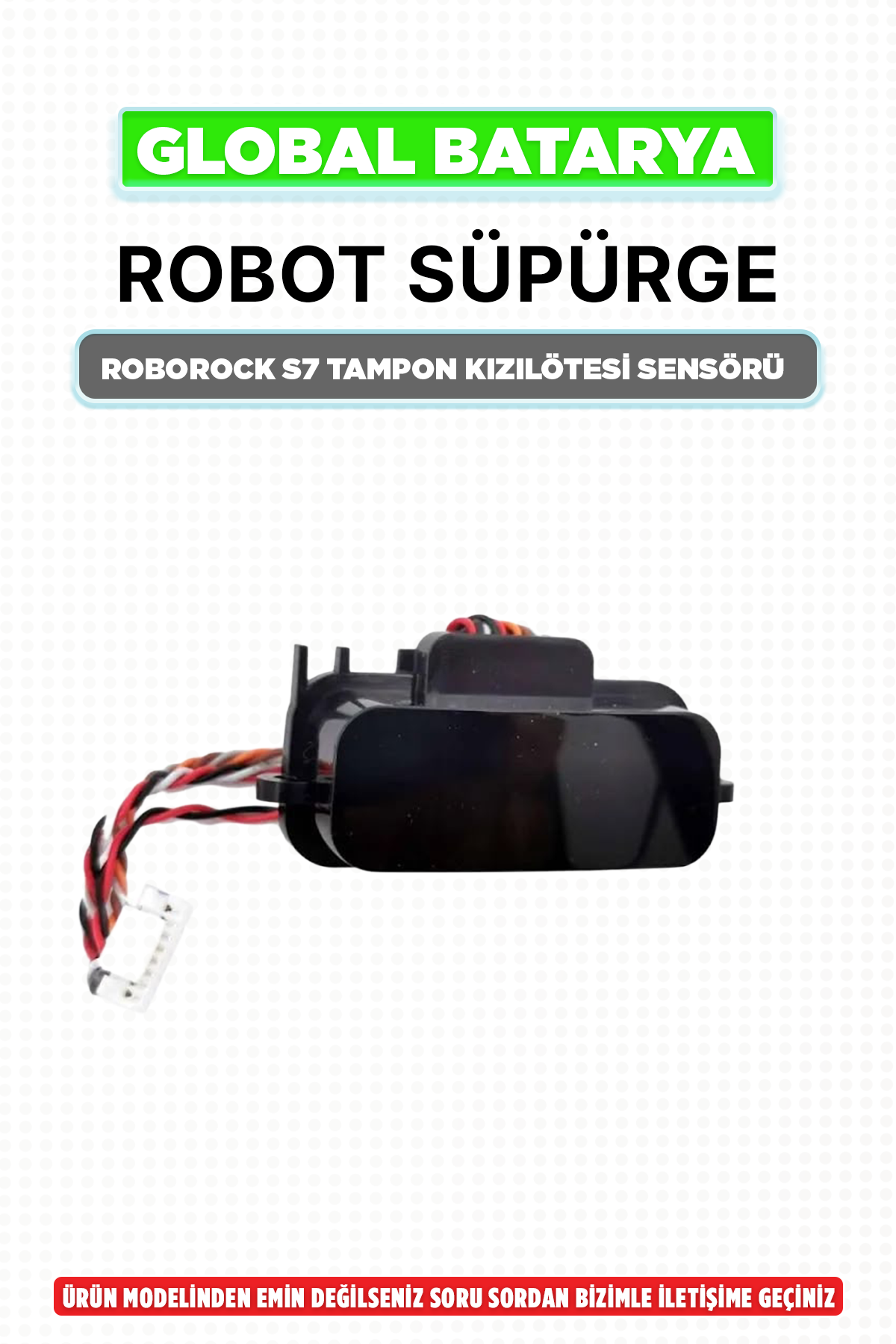 Roborock S7 Orijinal Duvar ve Engel Algılama IR Sensörü - Testli Çıkma Parça