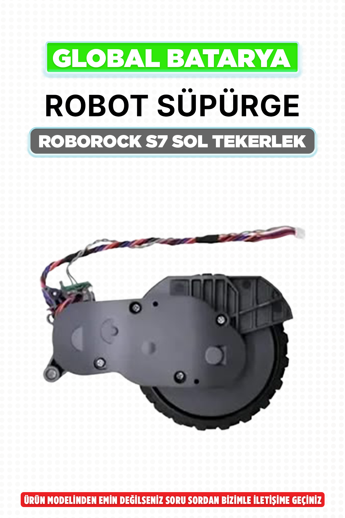 Roborock S7 Sol Tekerlek ve Motor Modülü (Orijinal Çıkma) - Test Edilmiş