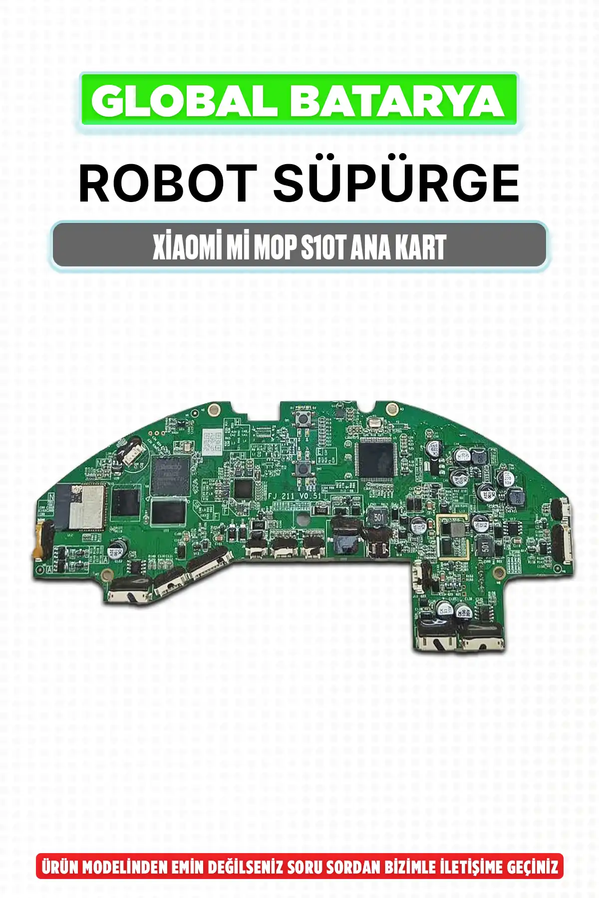 Xiaomi Mi Robot Vacuum S10T (STFCR01SZ) Orijinal Anakart – Çıkma Test Edilmiş