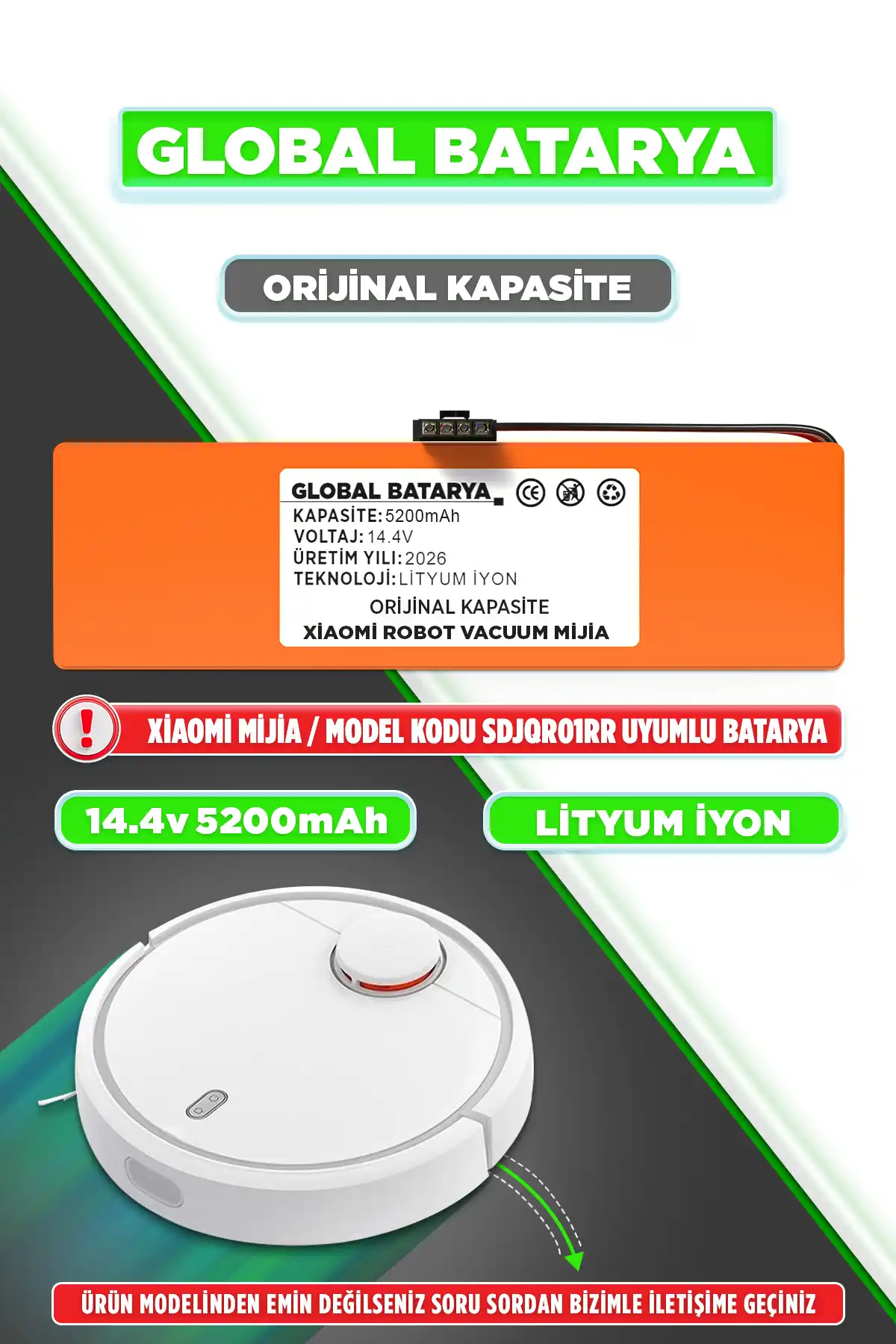 Xiaomi Mijia Batarya 5200mAh