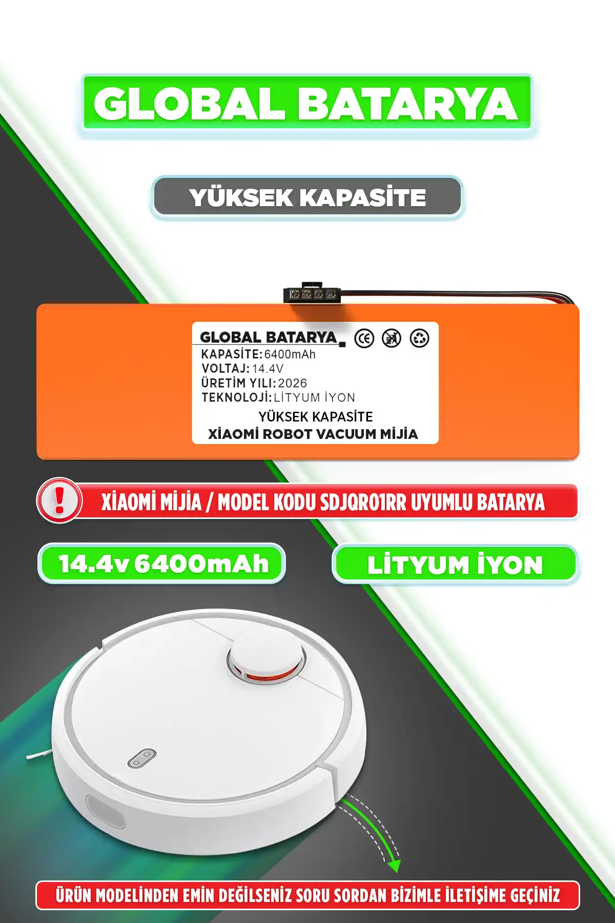 Xiaomi Mijia Batarya 6400mAh