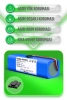 360 S9 Uyumlu Robot Süpürge Bataryası 14.4v 6400mAh Li-ion Pil (Yüksek Kapasite)
