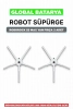 Roborock S5 Max Robot Süpürge Yan Fırçası | 2 Adet Yedek Parça Seti